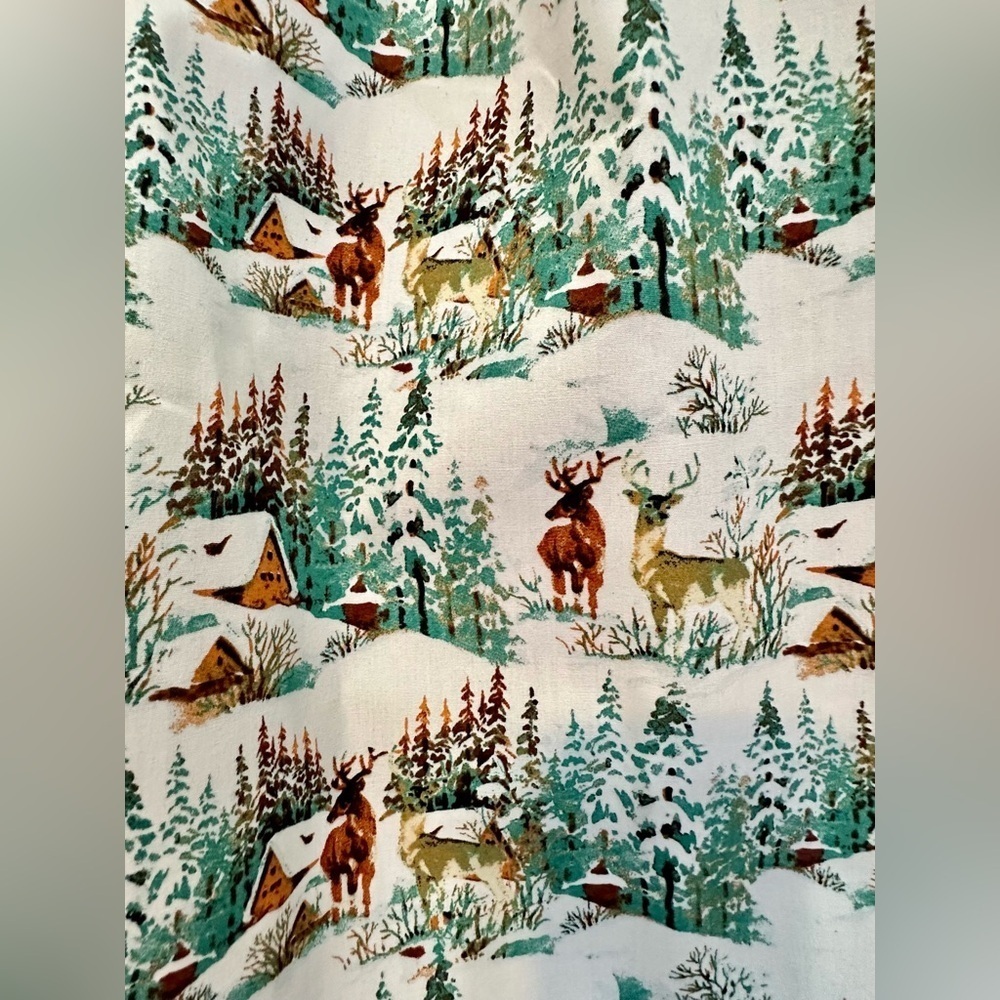 Denim And Flower Ricky Singh Deer Snow Cabin Button Down - Mens Large - Picture 4 of 5